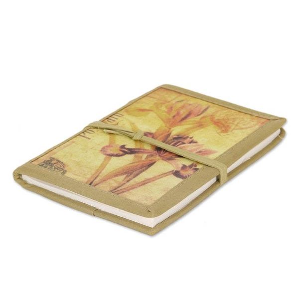 Alternate image for Handmade Paper Journal with 48 Pages Iris Voyage