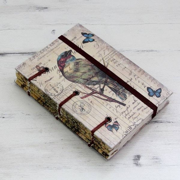 Alternate image for 60-page Journal with Artisan Crafted Handmade Paper Lifes a Journey