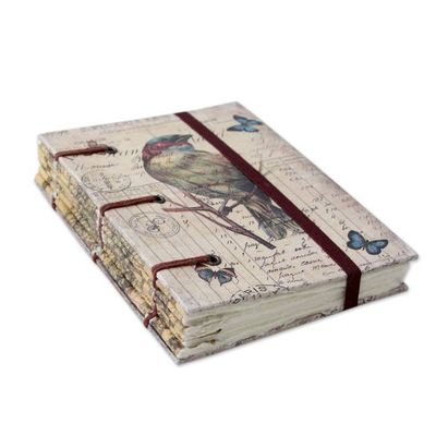 Alternate image for 60-page Journal with Artisan Crafted Handmade Paper Lifes a Journey