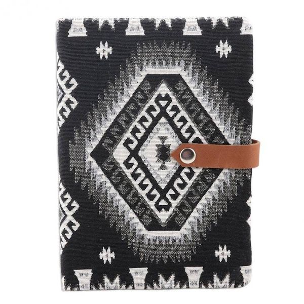 Alternate image for Woven Cotton Journal with Handmade Paper Solo Afternoon