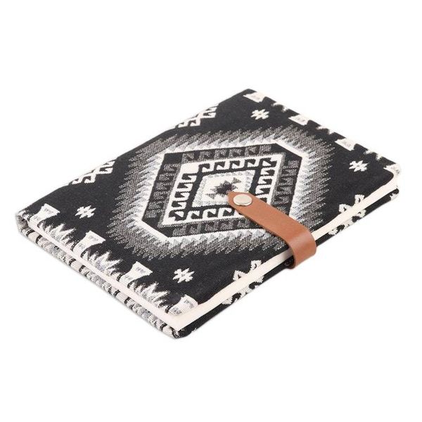 Alternate image for Woven Cotton Journal with Handmade Paper Solo Afternoon