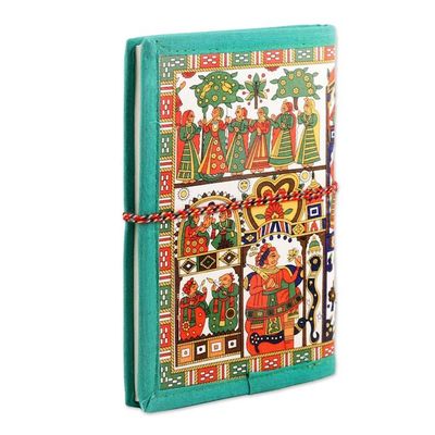 Alternate image for Hardcover Journal with Handmade Paper Blank Space