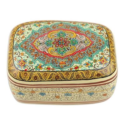 Alternate image for Lacquerware Wood and Papier Mache Box from India Persian Delight