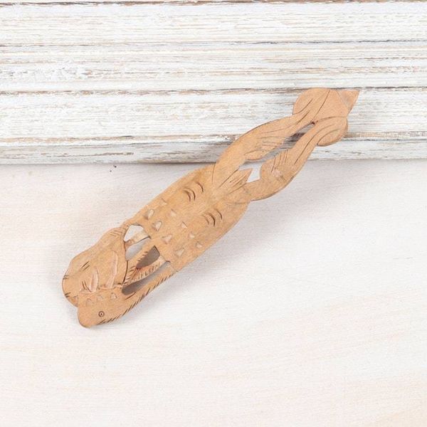 Alternate image for Handcrafted Kadam Wood Elephant Bookmark from India Royal Elephant