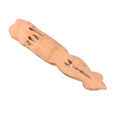 Alternate image for Handcrafted Kadam Wood Elephant Bookmark from India Royal Elephant