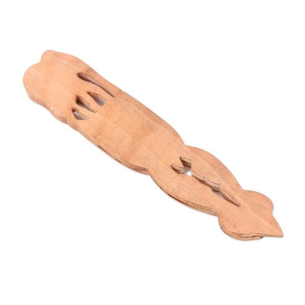Alternate image for Handcrafted Kadam Wood Elephant Bookmark from India Royal Elephant