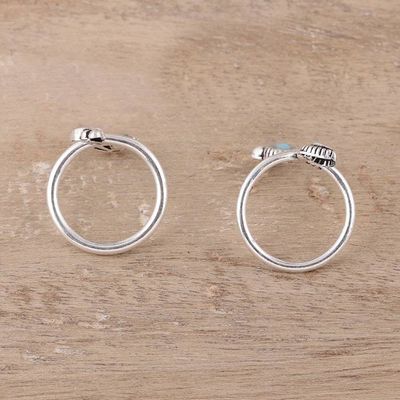 Alternate image for Cultured Pearl and Sterling Silver Toe Rings from India Twin Glory