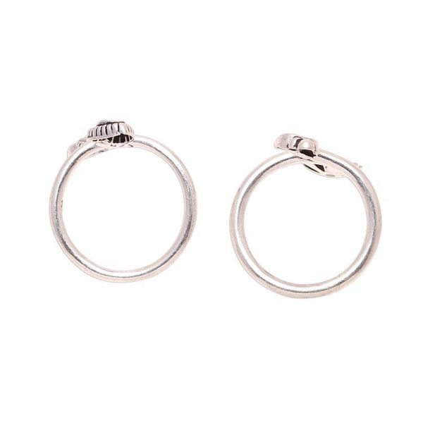 Alternate image for Cultured Pearl and Sterling Silver Toe Rings from India Twin Glory