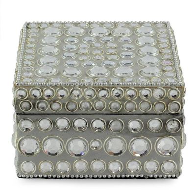 Alternate image for Bejeweled box Silver Glitz
