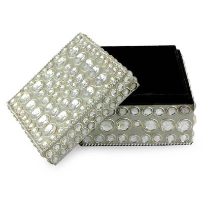 Alternate image for Bejeweled box Silver Glitz