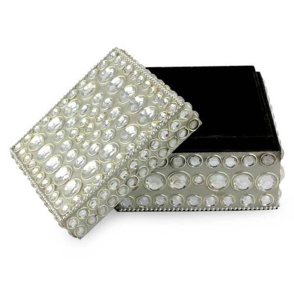 Alternate image for Bejeweled box Silver Glitz