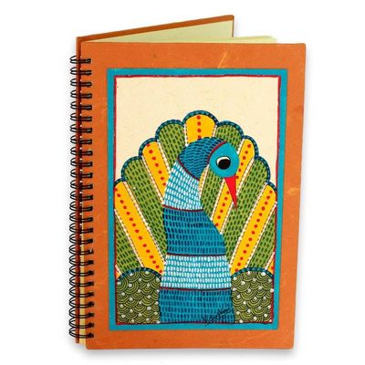 Alternate image for Gond Style Handmade Paper Journal by Indian Artisan Dance of Freedom