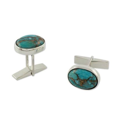 Alternate image for Mens Jewelry Sterling Silver Cufflinks Elegant Enigma