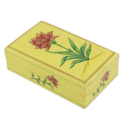 Alternate image for Papier Mache Box Indian Wildflower