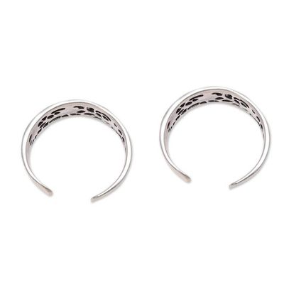 Alternate image for Floral Openwork Sterling Silver Toe Rings from India Pair Floral Trellis