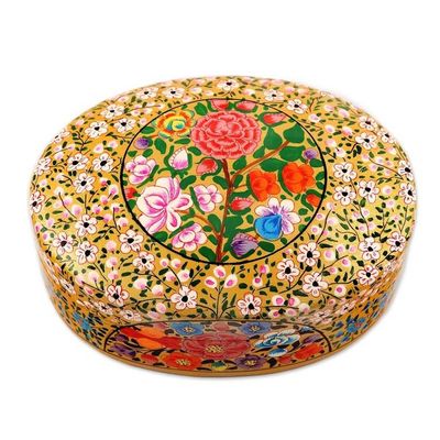 Alternate image for Handmade Papier Mache Decorative Box from India Kashmir Essence