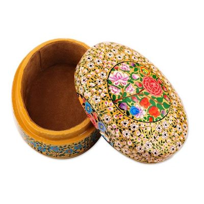Alternate image for Handmade Papier Mache Decorative Box from India Kashmir Essence