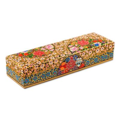 Alternate image for Rectangular Decorative Floral Trinket Box Kashmir Posies