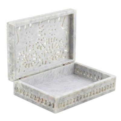 Alternate image for Hand Crafted Decorative Soapstone Elephant Box Royal Greetings