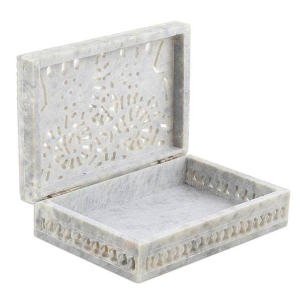 Alternate image for Hand Crafted Decorative Soapstone Elephant Box Royal Greetings