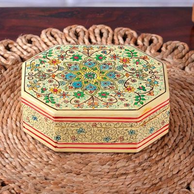 Alternate image for Handcrafted Wood and Papier Mache Box from India Persian Grandeur