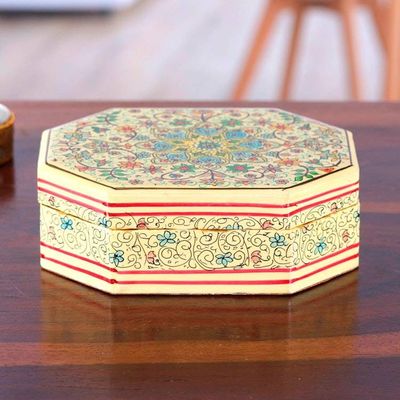 Alternate image for Handcrafted Wood and Papier Mache Box from India Persian Grandeur