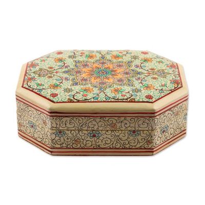Alternate image for Handcrafted Wood and Papier Mache Box from India Persian Grandeur