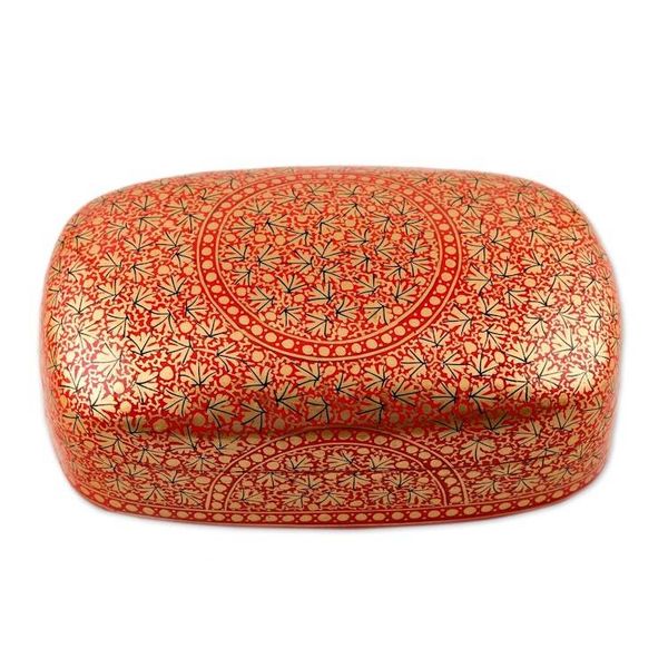 Alternate image for Small Decorative Papier Mache Box from India Kashmir Treasure