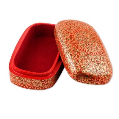 Alternate image for Small Decorative Papier Mache Box from India Kashmir Treasure