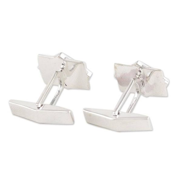 Alternate image for Mens Cubic Zirconia and Sterling Silver Cufflinks Best Dressed