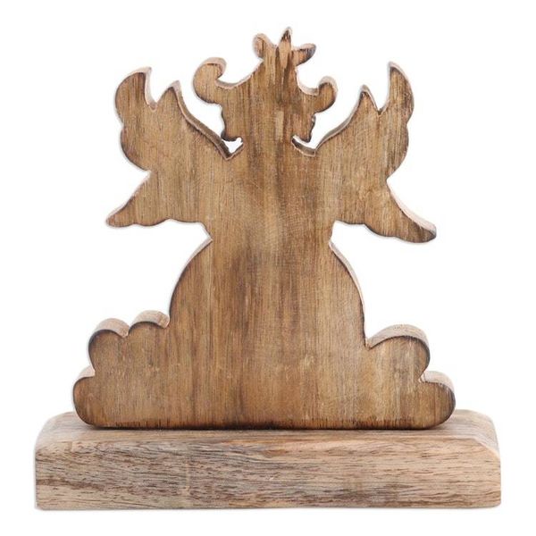 Alternate image for Hand-Painted Mango Wood Angel Sculpture with Easter Eggs Tender Heaven