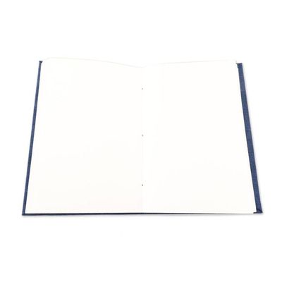 Alternate image for Blue Cotton Journal with Handmade Paper Handcrafted in India Chic Blue