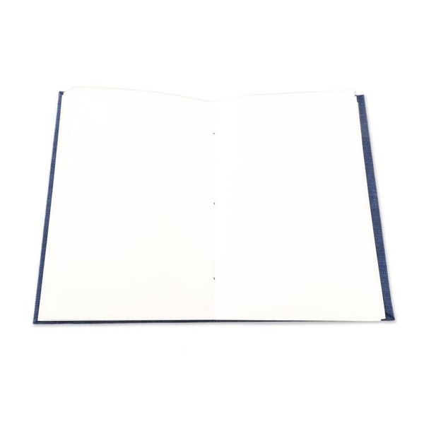 Alternate image for Blue Cotton Journal with Handmade Paper Handcrafted in India Chic Blue