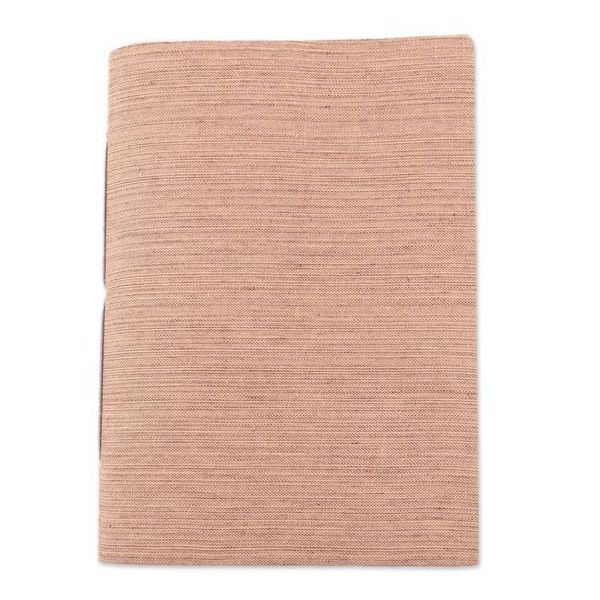 Alternate image for Buff Cotton Journal with Handmade Paper Handcrafted in India Chic Buff