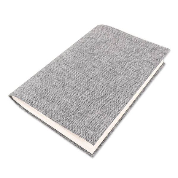 Alternate image for Grey Cotton Journal with Handmade Paper Handcrafted in India Chic Grey