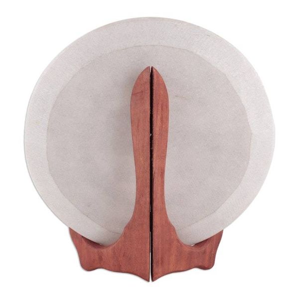 Alternate image for Handcrafted Floral Scarlet and White Marble Decorative Plate Triumph of the Scarlet Bloom