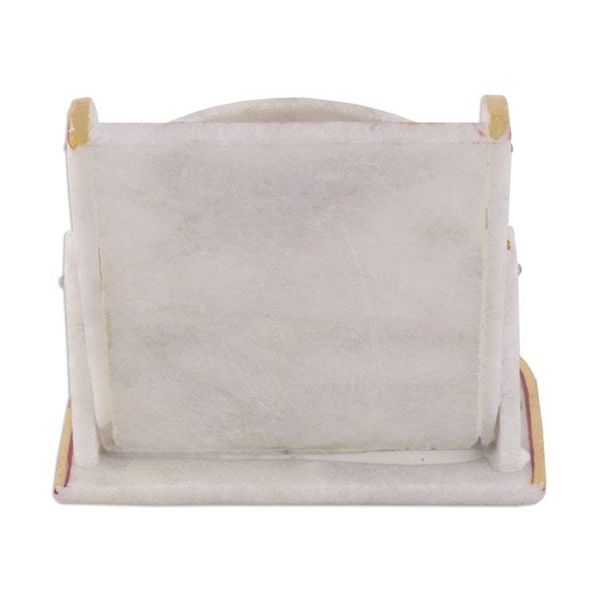 Alternate image for Beaded Marble Phone Holder with Hand-Painted Floral Motifs Floral Aura