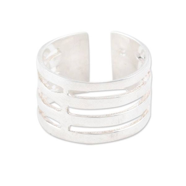 Alternate image for Polished Sterling Silver Wrap Toe Ring Crafted in India Trendy Exoticism