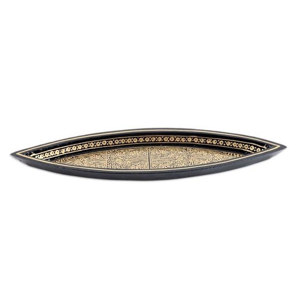 Alternate image for Handcrafted Traditional Wood Incense Holder in Warm Hues Midnight Scents