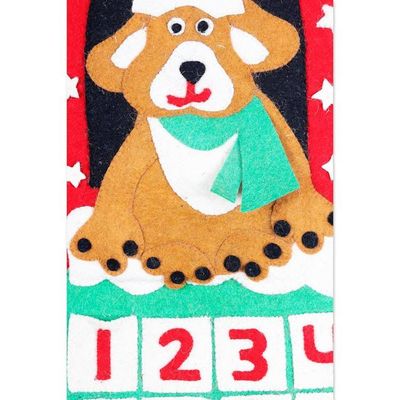 Alternate image for Christmas-Themed Dog-Inspired Wool Felt Advent Calendar Woof Wonder