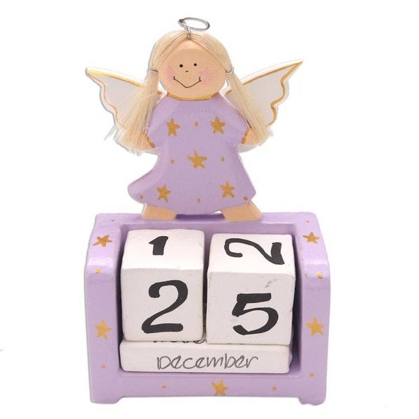 Alternate image for Lilac Angel Themed Perpetual Calendar Angel Time in Lilac