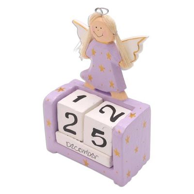 Alternate image for Lilac Angel Themed Perpetual Calendar Angel Time in Lilac