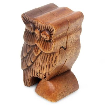 Alternate image for Owl Theme Wood Puzzle Box The Owls Secret
