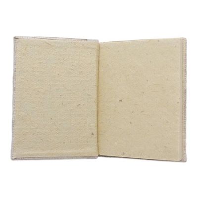 Alternate image for Hand-Crafted Eco-Friendly Natural Fiber Fish-Themed Journal Swerving Fish