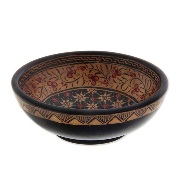 Alternate image for Handmade Indonesian Batik Decorative Bowls Set of 3 Jasmine Bud