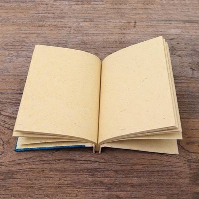 Alternate image for Blue Natural Fiber Turtle-Motif Journal Tortoise Thoughts in Blue