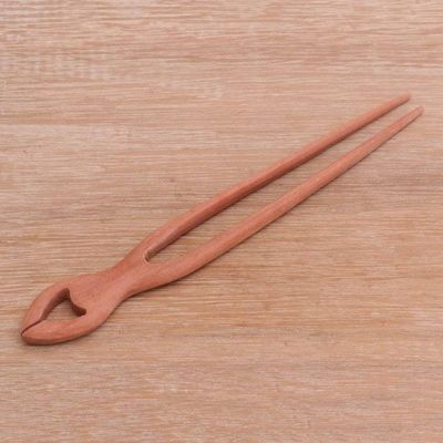 Alternate image for Handcrafted Sawo Wood Hair Pin from Bali Konde