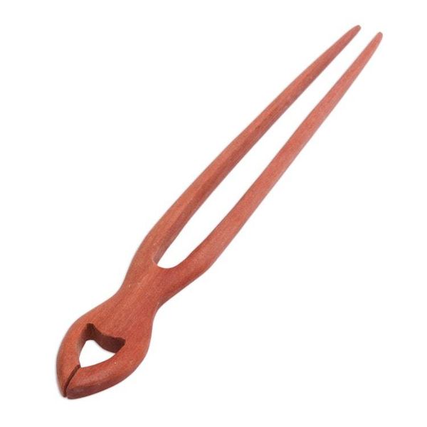 Alternate image for Handcrafted Sawo Wood Hair Pin from Bali Konde