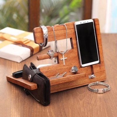 Alternate image for Natural-Finish Jempinis Wood Organizer from Bali Singaraja Natural