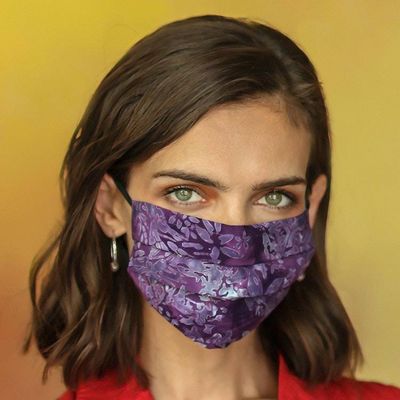 Primary image for Set of 3 Double Layer Rayon Batik Elastic Loop Face Masks Island Allure